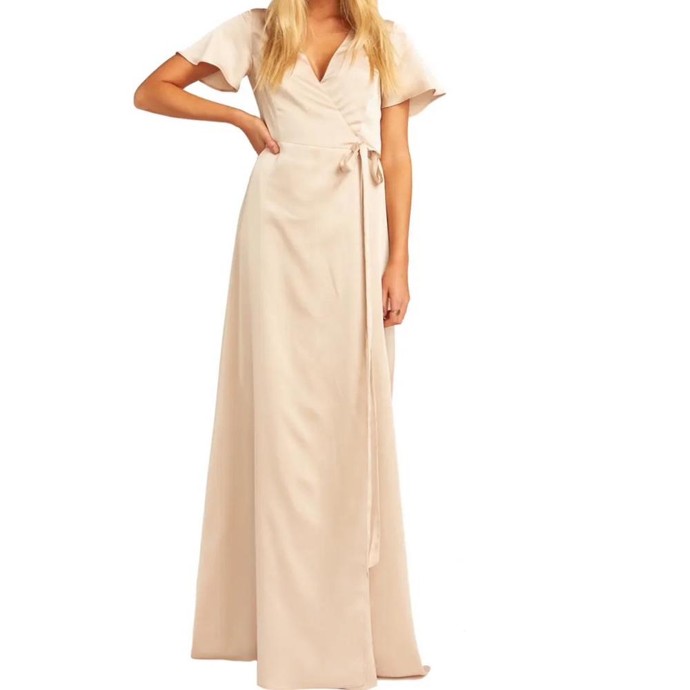 Show Me Your Mumu Noelle Satin Wrap Dress